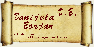 Danijela Borjan vizit kartica